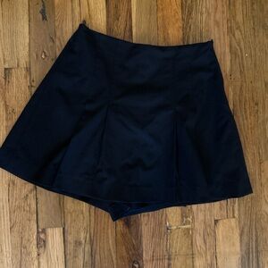 Black Pleated Mini Skirt